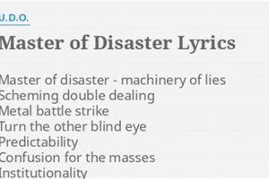 Analyzing "Master of Disaster" Lyrics: Themes & Meaning Disaster Information Hub – Latest Natural Disaster News & Emergency Resources Analyzing "Master of Disaster" Lyrics: Themes & Meaning | Disaster Information Hub – Latest Natural Disaster News & Emergency Resources